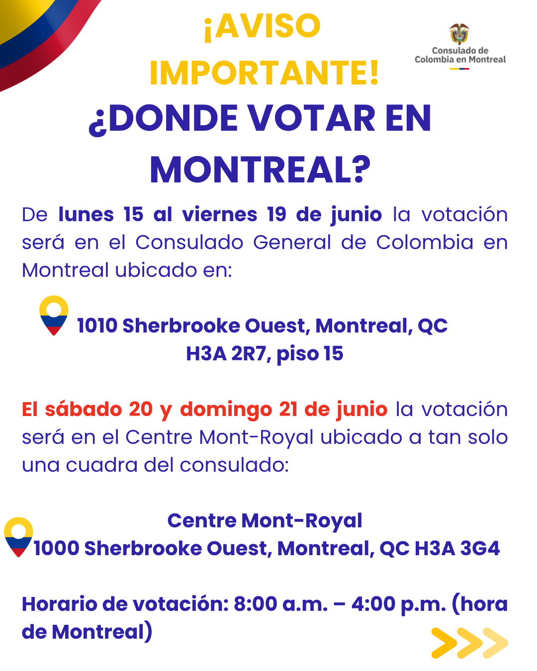 Segunda vuelta presidencial 2026: consulte los lugares de votación habilitados en Montreal