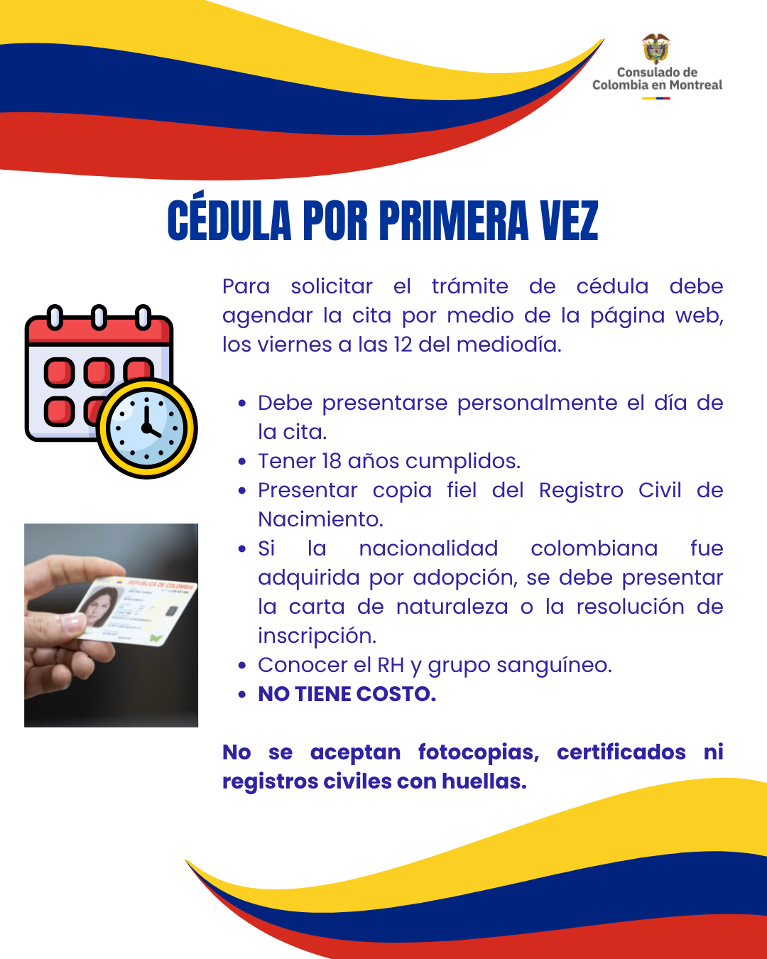 Consulte la información sobre el trámite de expedición de cédulas y tarjetas de identidad