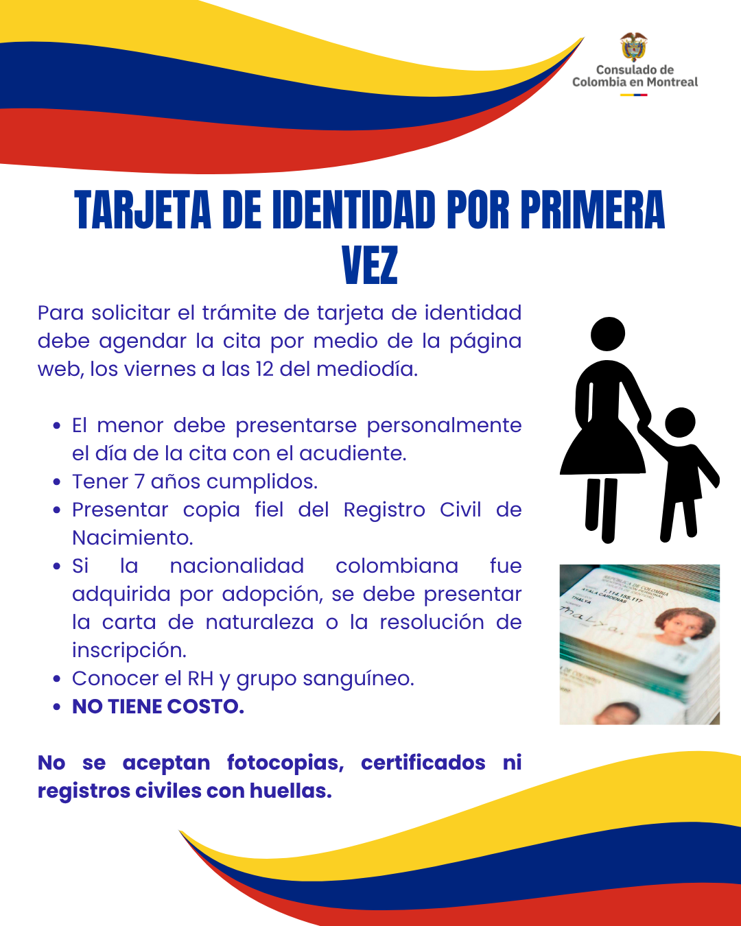 Consulte la información sobre el trámite de expedición de cédulas y tarjetas de identidad