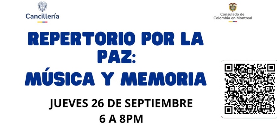 Repertorio por la Paz: Música y Memoria del 26 de septiembre 