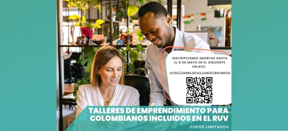 Talleres virtuales de emprendimiento para colombianos incluidos en el Registro Único de Víctimas