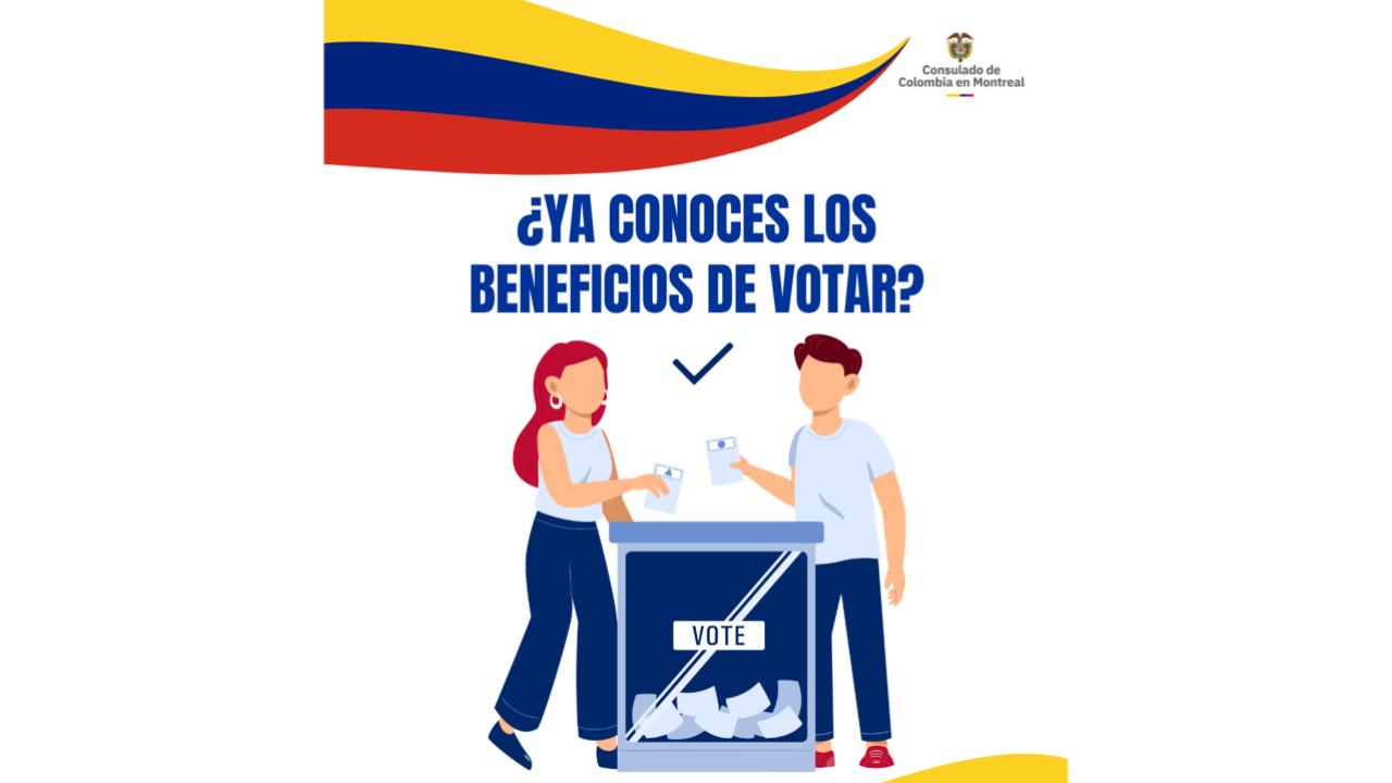 Cápsulas informativas con los beneficios que tiene votar en las Elecciones 2026