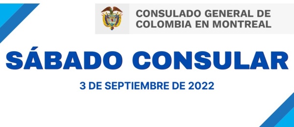 Jornada de Sábado Consular en Montreal este 3 de septiembre de 2022